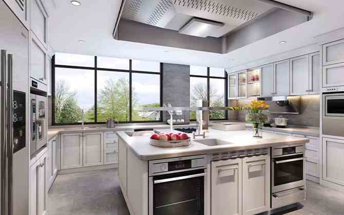 江蘇連鎖餐飲整體廚房展示圖片