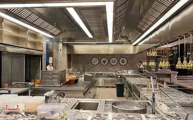 江蘇連鎖餐飲整體廚房展示圖片